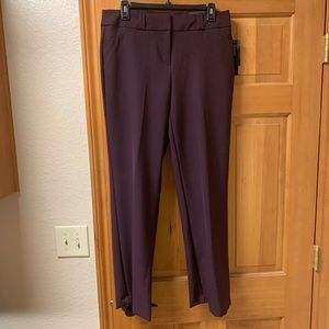 Alfani burgundy trousers, size 8S, new with tags
